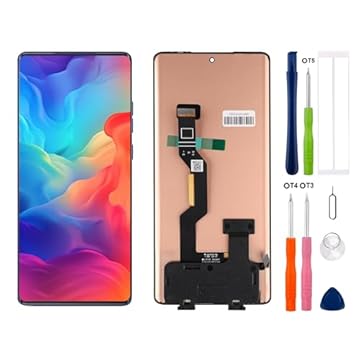 SwarKing Substituição compatível com Moto G85/Edge 50 Fusion (preto sem moldura) Display LCD Touch Screen Digitalizador Assembléia com ferramentas de reparo