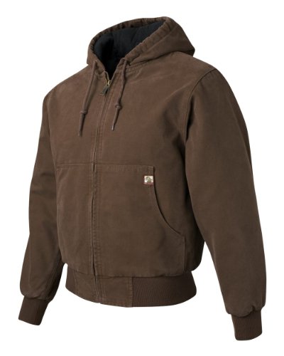 DRI Duck Men's 5020 / 5020T Cheyenne Hooded Boulder Cloth™ Zip Up Work Wear Jacket with Tricot Quilt Lining
