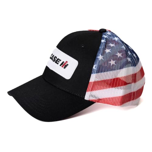 Case IH Logo American Flag Mesh Back Hat, CIHFM