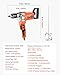VEVOR Drill Mixer, 5/8 inch Corded Electric Drill Mixer Set, 0-750RPM 5.63A Mixing Drills, Mixing Drills Machine with D-Handle for Drilling & Blending, Handheld Cement Mixers for Fodder, Paint, Cement