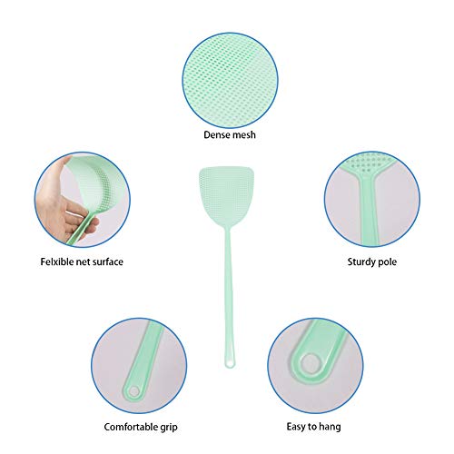 ValueHall 44.5cm Vliegenmepper 10 stuks Lange Handvat Fly Swatter Vliegenbescherming voor vliegen, muggen en insecten in verschillende kleuren V7024A - Image 4