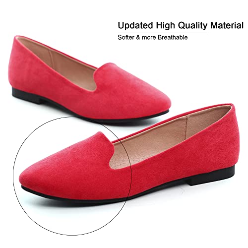 Image of Dear Time Women's Casual Loafers Flats Comfortable Round Toe Dress Shoes Slip On Ballet Flats for Women Work Office Shoes