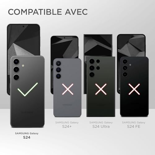 Coque silicone Samsung S24 antichoc pour protéger écran et objectif photo - 7