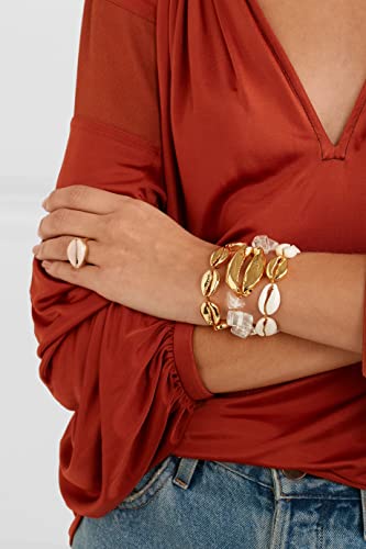 KELITCH Gold Sea Shell Bracelet Handmade Boho Cowry Beads Charm Bracelets Women Beach Jewelry2