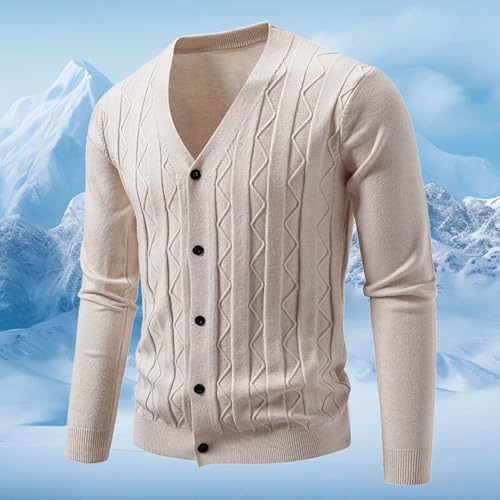 Chaqueta lana hombre abrigo casual punto grueso otoño invierno casual 2
