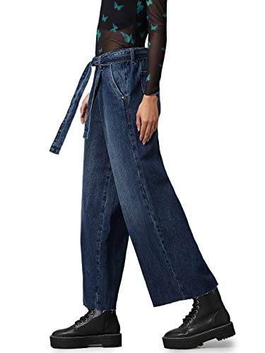 Image of ONLY Women Navy Blue Straight Fit Low-Rise Light Fade Jeans