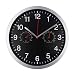 Horloge Murale métal Silencieux Quartz Horloge Murale Silencieux Mouvement de Balayage thermomètre hygromètre