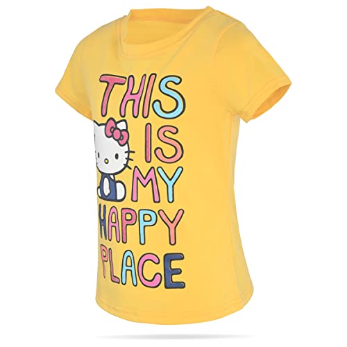 Image of Hello Kitty Girls Tee Shirts - 2 Pack Short Sleeve T-Shirts for Girls with Adorable Artworks and Slogans for Girl's Style
