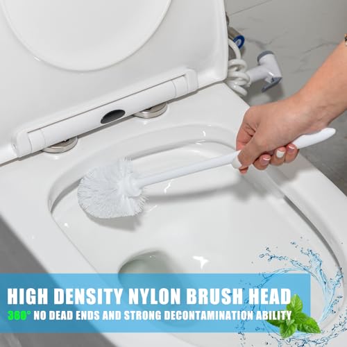 Tioncy BOO-TIONCY-7257 15 Pcs 14.2 Inch Toilet Brush Commercial Toilet Bowl Heavy Duty Cleaning Scrub Long Toilet Brush Toilet Scrubber Toilet Brush thumb #4