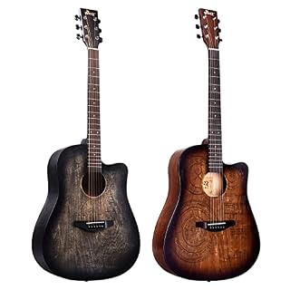 Winzz Guitare Acoustique 4/4 Débutant, Guitare Country et Folk 41 Pouces (Gravure Vintage) - Les Beatles, Paul McCartney, John Lennon, RIngo Starr, George Harrison Winzz Guitare Acoustique 4/4 Débutant, Guitare Country et Folk 41 Pouces (Gravure Vintage) – Image 7