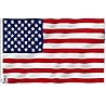 Anley Fly Breeze 3x5 Foot American National Polyester Flag - Vivid Color and Fade proof - Canvas Header and Double Stitched - The US National Flags with Brass Grommets 3 X 5 Ft
