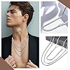 LOCCY Men Sturdy Snake Chain Necklace, 2/3/4mm Mens Snake Chain Stainless Steel Silver Black Round Snakes Necklace for Men Women, 18" 20" 22" 24" 26" 28" Length (Silver-2mm, 18) #4