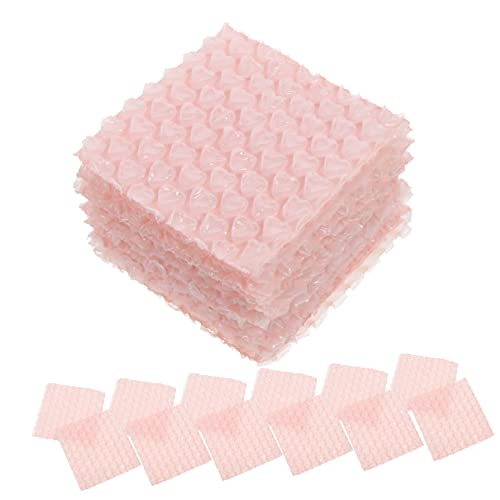 Gogogmee Bubble Pouches 60pcs Love Bag Cushioning Pouches Pouches for Moving Shipping Mailers for Shipping for Mailing Pouches for Shipping Pink Plastic Bubble Bag