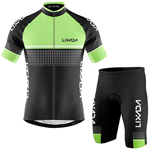Completo Ciclismo Bambini - Maglia Manica Corta + Pantaloncini Imbottiti | Set Unisex Per Bici - Foto 11