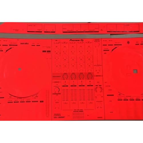 Image of Protective Cover Skin for Pioneer DJ DDJ-1000SRT,Protective Film Sticker (Red)