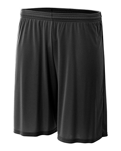 Image of A4 Sportswear Black Adult Medium 7 inch Performance Shorts Moisture Wicking All Season UPF 30+ /No Pockets
