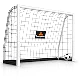 Fußballtor Kinder [EXTREM STABIL] - [ROSTFREI] Fussballtore für Garten Kinder - Fussball Tor mit Erdanker für optimalen Halt - Fussballtor für Zuhause - Fußballtore Outdoor - Goal