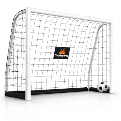 Fußballtor Kinder [EXTREM STABIL] - [ROSTFREI] Fussballtore für Garten Kinder - Fussball Tor mit Erdanker für optimalen Halt - Fussballtor für Zuhause - Fußballtore Outdoor - Goal