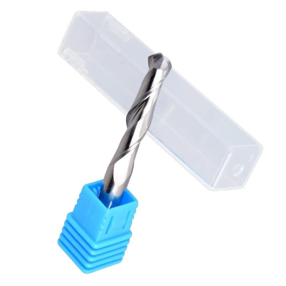 Fresas de punta de bola, 5 uds., 6x6x70mm, 2 flautas, broca enrutadora de punta de bola de carburo, cortador de fresado en espiral CEL de 32mm