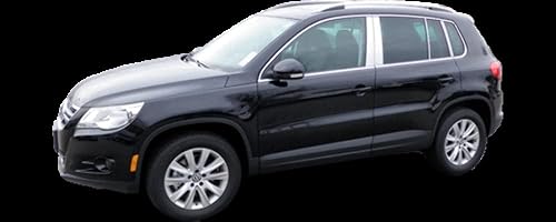 QAA es compatible con Volkswagen Tiguan 2009-2017 4 piezas de poste de pilar inoxidable PP29650