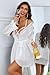 Avidlove Women Sexy Lingerie Set 3 Piece Lace Kimono Robe with V-Neck Lace Babydoll and Thong Sheer Mesh Nightgown