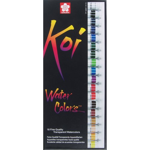 SAKURA Koi Watercolor Paints 12ml 18/Pkg
