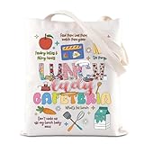 Lunch Lady Cafeteria Tote Bag Cafeteria Appreciation Gift Lunch Squad Gift Cafeteria Worker Gift Cafeteria Team Shoulder Bag (LunchLadyCafeteriaTS)
