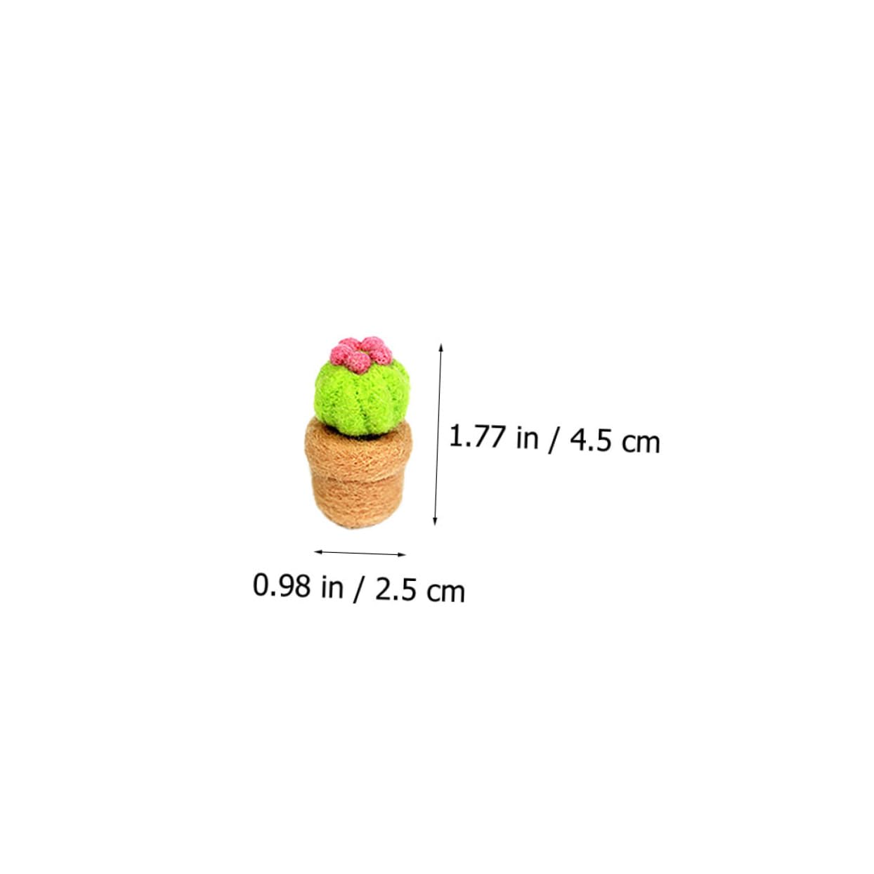 DIYEAH 16piezas Material De Fieltro De Para De Decoración De Cactus Lana Kit De Manualidades Para Principiantes y Entusiastas Del Fieltro