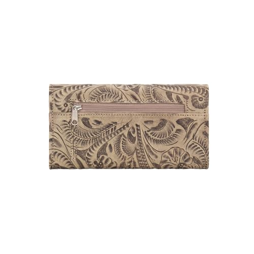 American West Leather Ladies' Annie's Secret Tri-Fold Wallet2