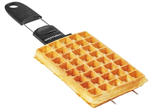 LAGRANGE Gaufrier Super2, 1000W, 2 jeux de plaques inclus (Gaufre & Gaufrette) et un pic à gaufres, Fabriqué en France, Réversible sur son socle, Plaques amovibles, Multifonction, 039224