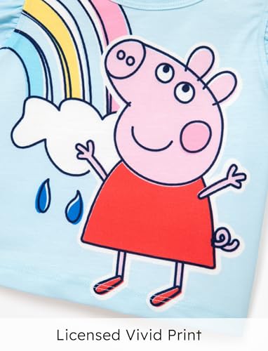 Image of Peppa Pig Toddler Girls Skirt Sets Top Shirt and Skirt for Birthday Party