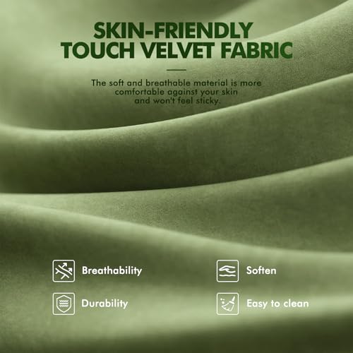 Image of Soontrans Ergonomic Velvet Fabric Gaming Chair with Footrest, Comfortable Video Gamer Chair for Adult, Reclining Office Computer Desk Game Chairs with Massage Lumbar Cushion,Headrest