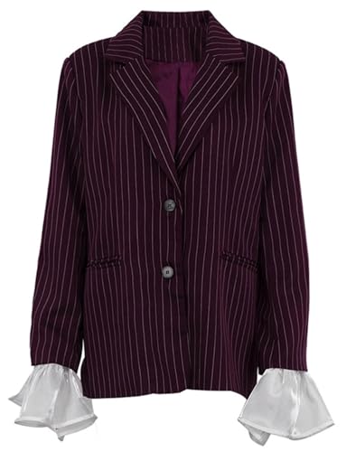 Blazer de smoking femme pour le travail veste habillée rayures élégante
