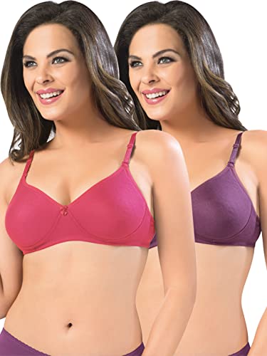 Image of SONARI Women's Non-Padded T-Shirt Bra | Wire-Free, Medium Coverage, Comfortable Polyester-Cotton Blend Fabric | Adjustable Straps, Ideal for Sports Catwalk