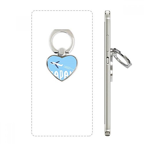 Anneau support de téléphone cadeau japonais motif avion et coeur de bienvenue original