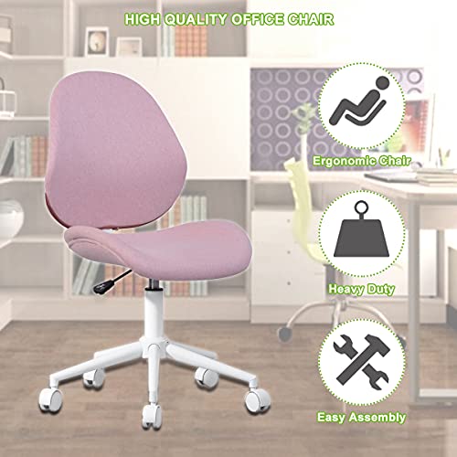 Office Chair Rolling Ergonomic Midback Adjustable Computer Task Desk Swivel Seat Purple #TOP6