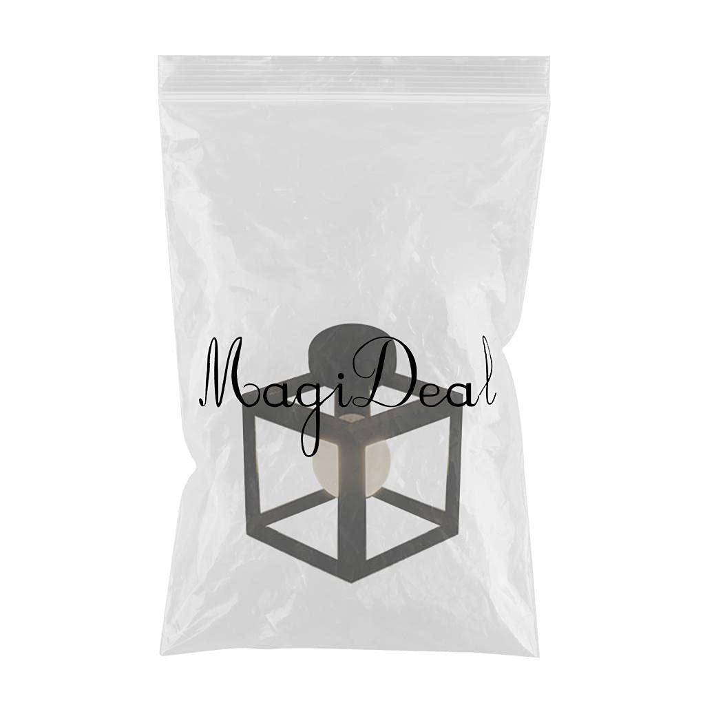 Semi Flush Mount Ceiling Light E27Base Industrial Metal Square Warm Light-image-9
