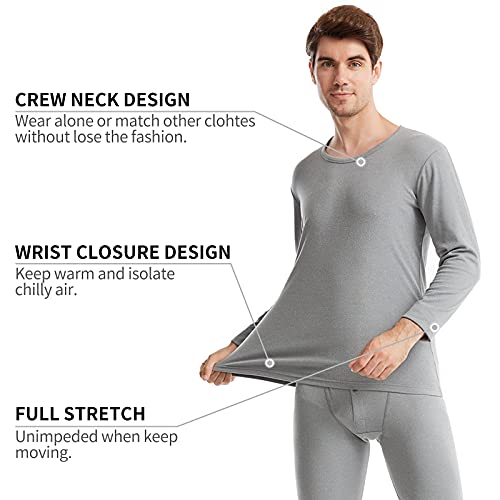 Mens Thermal Underwear Set Long Johns Thermals for Men Base Layer Top & Bottom Ultra Soft Sets Gifts for Men with Box - Image 4