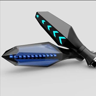 Universal Motorcycle Turn Signal LED Lights Indicators Signal light For Yamaha YZF R3 YZF R25 YZF R6 YZF 600R FZR 600 FZ600 (Blue)