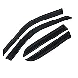 D&O MOTOR 4pcs Front+Rear Smoke Sun/Rain Guard Outside Mount Tape-On Window Visors for 02-06 Honda C