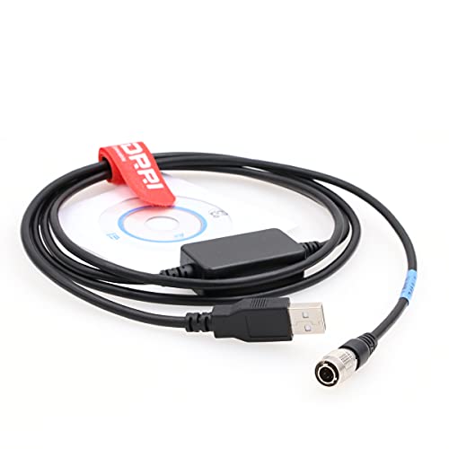 DRRI USB Download Data Cable for TOP-CON SOKKIA South Total Station fit for win7 win8 win10, Black, 1.8 meters - Image 3