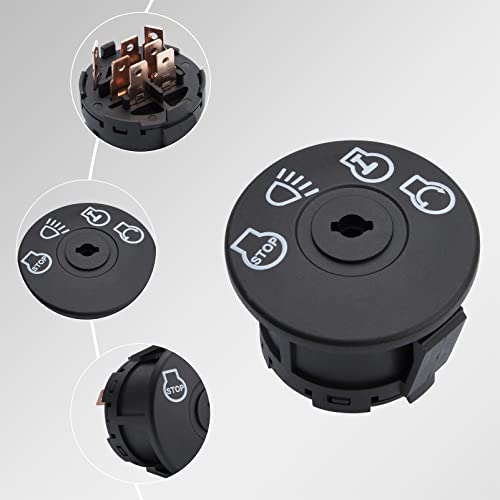 Swgaunc Cub Cadet Ignition Switch 4 Position Craftsman Ignition Switch Fit For Husqvarna Craftsman John Deere Mtd Murray Riding Lawn Mower 532175566 175566 2 Keys #TOP1