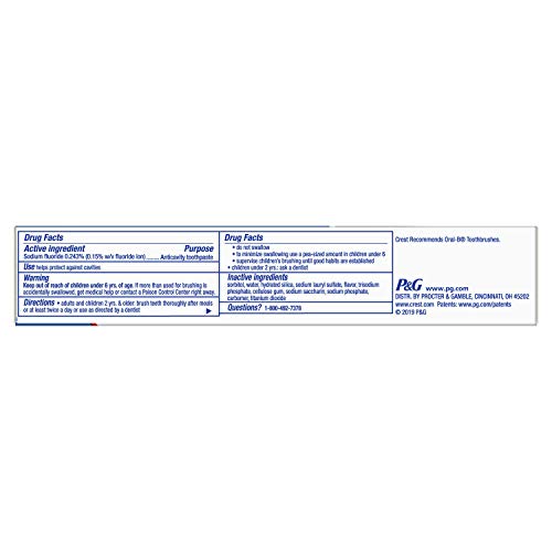 Crest Fresh & White Toothpaste, Peppermint Gleem Paste, 2.4 oz - image 2