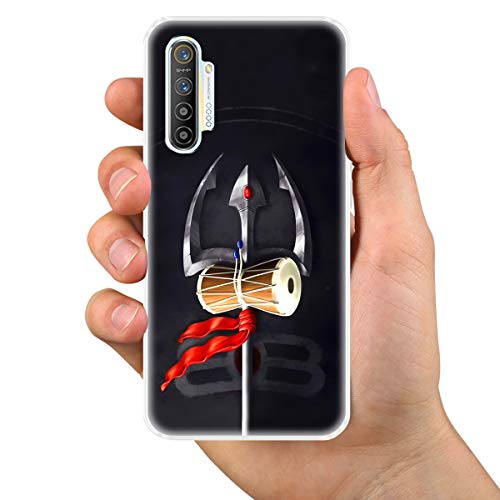 Image of Fashionury inchMAHADEV TRISHUL Designer Printed Soft Silicone Back Case Cover for Realme XT /Realme Xt Back Cover