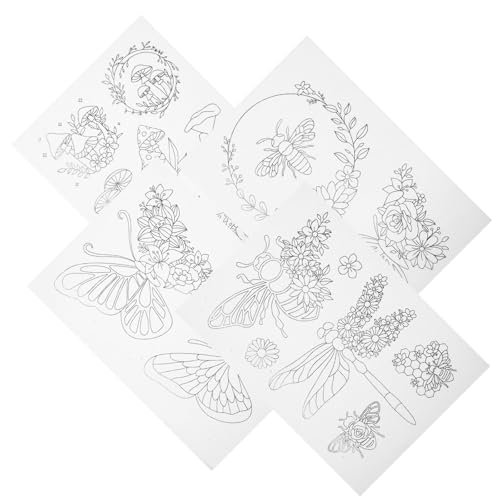 Papier à broder hydrosoluble Mobestech lot de 4 supports pour accessoires couture