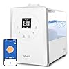 LEVOIT LV600S Smart Warm and Cool Mist Humidifiers for Home Bedroom Large Room, (6L) 753ft² Coverage, Quickly & Evenly Humidify Whole House, Easy Top Fill, App & Voice Control – Quiet Sleep Mode