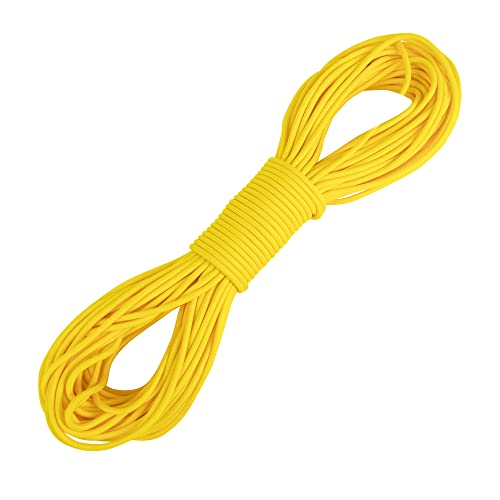Image of 550 para Cord Parachute Survival Cord Rope Spec Type III 7 Strand Paracord Rope, Military Grade Nylon 4mm Diameter (Yellow, 10)