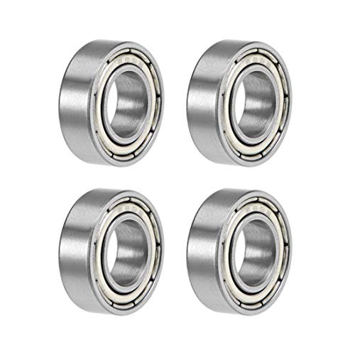 sourcing map 688ZZ Deep Groove Ball Bearings 8mm x 16mm x 5mm Double Shielded Chrome Steel Z2 4pcs