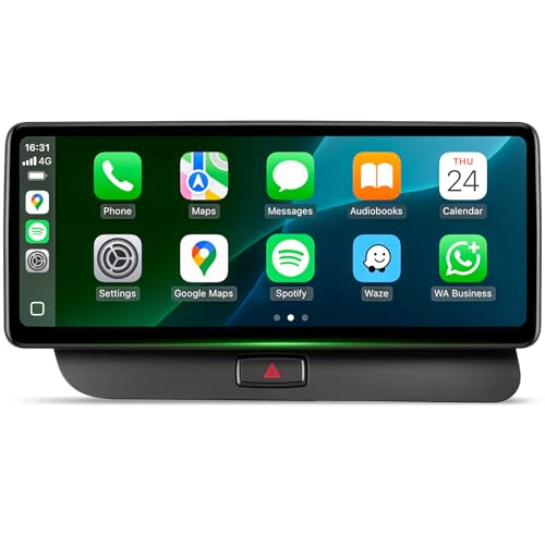 12.3 inch Touchscreen for Audi Q5 Multimedia (2009-2017), Built in Wireless CarPlay Android Auto Bluetooth Factory Car Radio Receivers Retain Original Stereo Amplifier System (12.3' Q5 Multimedia A)