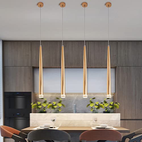Lumières or lampe suspendue à tête unique spot de restaurant 4*60cm - 6